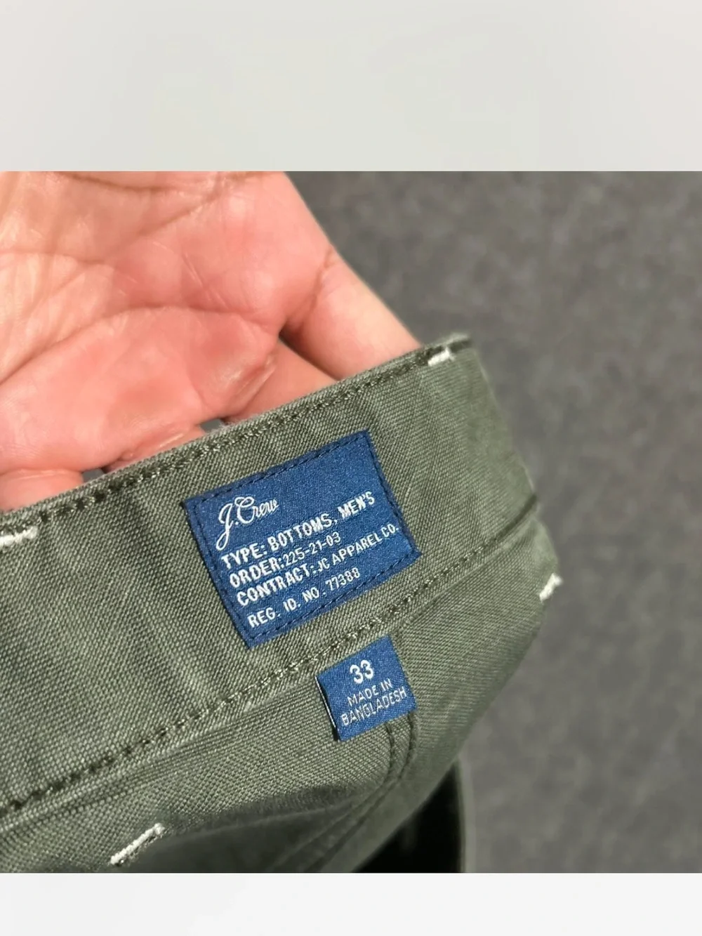 J. Crew Olive Green Cargo Shorts